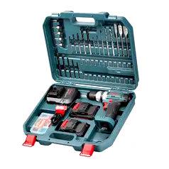 کیت دریل چکشی شارژی 20 ولت 53 پارچه کد RS-8619 برند رونیکس